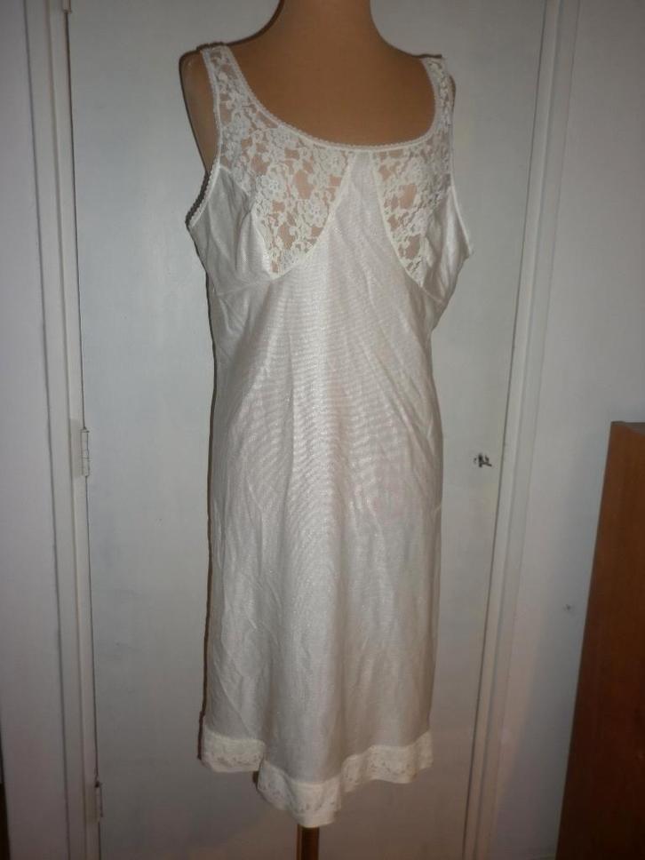 onderjurk maat 48, Kleding | Dames, Ondergoed en Lingerie, Overige typen, Wit, Verzenden