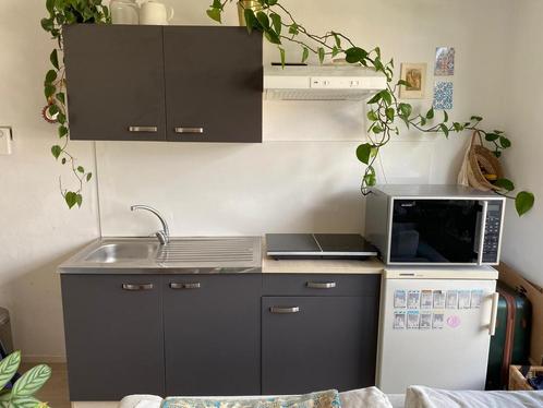Keuken antraciet zelf demonteren gratis op te halen, Huis en Inrichting, Keuken | Complete keukens, Gebruikt, Enkelwandige keuken