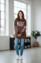 Oversized Trui Florida - One Size, Davi-mode.nl, Ophalen of Verzenden, Nieuw, Bruin