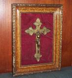 jezus christus aan kruis zonder glas ongeveer 52 / 39 cm, Antiek en Kunst, Ophalen