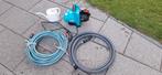 Gardena dompelpomp 3000/4 met 20m tuinslang. Bieden svp!, Ophalen of Verzenden, Zo goed als nieuw, Tuinslang