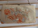 Vintage Kimono avond tasje met ketting - bloemen en pauw, Sieraden, Tassen en Uiterlijk, Tassen | Damestassen, Ophalen of Verzenden