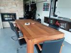 Linteloo eettafel, eiken, Henk Vos, 245 cm lang, Huis en Inrichting, Tafels | Eettafels, Ophalen, 200 cm of meer, 50 tot 100 cm