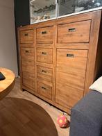 Houten Kast met Lades en Deuren. 1.40 hoog 2.60 breed, Huis en Inrichting, Kasten | Dressoirs, Gebruikt, 150 tot 200 cm, Ophalen of Verzenden