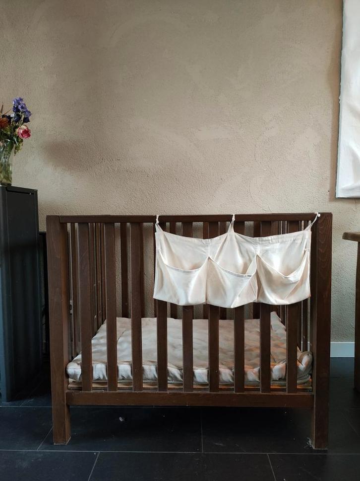 TWF Bruine Box met Boxzak en Boxkleed, Kinderen en Baby's, Babywiegjes en Ledikanten, Gebruikt, Overige typen, Ophalen