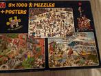 JAN VAN HAASTEREN 3 X 1000 STUKJES, Hobby en Vrije tijd, Denksport en Puzzels, Ophalen, 500 t/m 1500 stukjes, Zo goed als nieuw