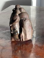 Bronzen groep met 4 kletsende dames en kat, Antiek en Kunst, Kunst | Beelden en Houtsnijwerken, Ophalen of Verzenden