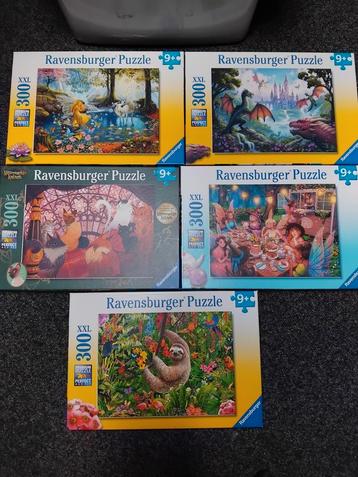 5x Ravensburger legpuzzel 300 XXL stukjes beschikbaar voor biedingen