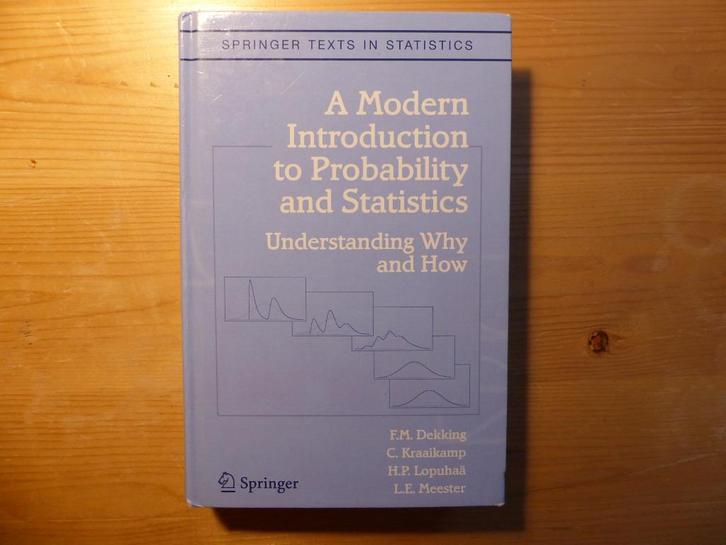 A Modern Introduction to Probability and Statistics, Dekking, Boeken, Wetenschap, Zo goed als nieuw, Overige wetenschappen, Ophalen of Verzenden