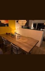 Schitterende grote eettafel met kruispoot stoer landelijk, Ophalen, 100 tot 150 cm, 200 cm of meer, Zo goed als nieuw