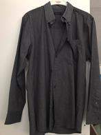 Heren blouse maat M, Portonova, Zo goed als nieuw, Grijs, Halswijdte 39/40 (M)