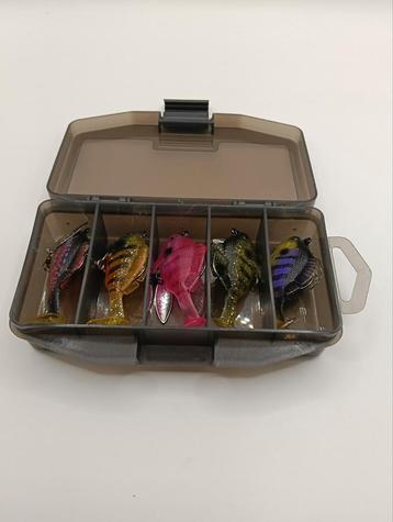 5 stuks soft kunstaas met spinner  beschikbaar voor biedingen
