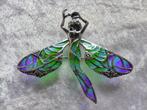 Prachtige Zilveren Tiffany Hanger / Broche - Meisje, Sieraden, Tassen en Uiterlijk, Antieke sieraden, Verzenden, Zilver, Overige typen