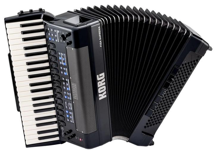 Korg FISA Suprema digital accordeon bij Muziekhuis Dera, Muziek en Instrumenten, Accordeons, Nieuw, Toetsaccordeon, 120-bas, Overige merken
