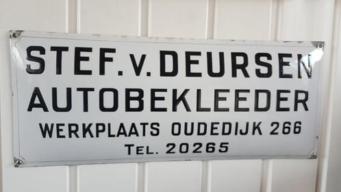 Emaille bord jaren '30 Rotterdam, Verzamelen, Merken en Reclamevoorwerpen, Gebruikt, Reclamebord, Ophalen of Verzenden