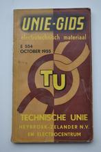 Vintage Unie-Gids electrotechnisch materiaal 1955, Ophalen of Verzenden, Gelezen, Catalogus