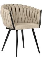 Eetkamerstoel Wave Beige Eric kuster eichholtz, Ophalen, Zo goed als nieuw, Overige kleuren, Drie