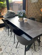 Eetset 6 persoons - Zo goed als nieuw!, Huis en Inrichting, Tafels | Eettafels, Kunststof, 100 tot 150 cm, Ophalen of Verzenden