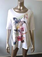 Shirt Gerry Weber wit met print maat 42/44, Verzenden, Wit, Maat 42/44 (L), Zo goed als nieuw