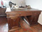 oude dubbele eiken bureau, begin 1900, Antiek en Kunst, Curiosa en Brocante, Ophalen