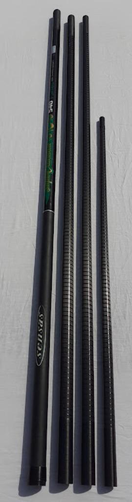 SENSAS Super Crocodile 5,40 mtr. (4- delige schepnetsteel), Watersport en Boten, Hengelsport | Witvissen, Zo goed als nieuw, Overige typen