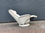 Witte leren himolla easyswing relax stoel / relax fauteuil, Huis en Inrichting, Fauteuils, Ophalen, Nvt, Nvt, Nvt