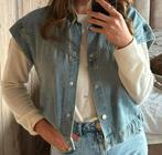 Espresso spijker giletje - jasje zonder mouwen in maat 36, Ophalen of Verzenden, Zo goed als nieuw, Maat 36 (S), Blauw