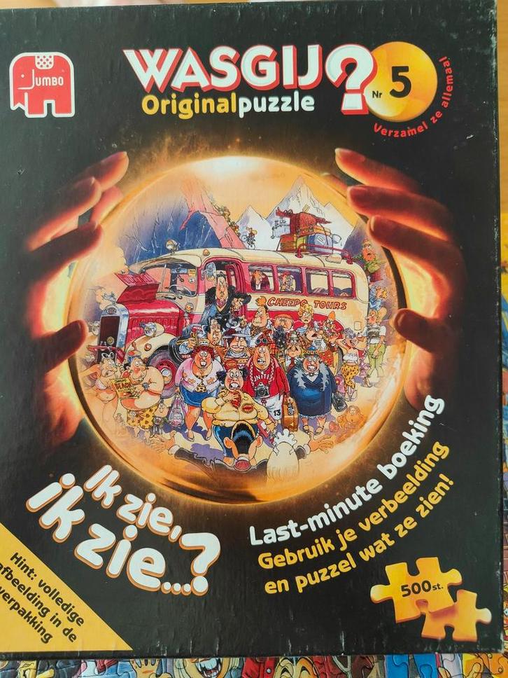 Wasgij 5 Ik Zie..Ik Zie? - 500 Stukjes, Hobby en Vrije tijd, Denksport en Puzzels, Gebruikt, Legpuzzel, 500 t/m 1500 stukjes, Ophalen of Verzenden