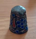 Sterling Zilveren Vingerhoed - cloisonné, Ophalen of Verzenden, Zo goed als nieuw