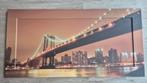 Manhattan Bridge Fotoschilderij 100x50, Huis en Inrichting, Ophalen, Gebruikt, 50 tot 75 cm, 75 tot 100 cm