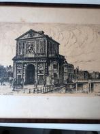 Oude Delftse Poort - Ets door F. Estgerbeek, Ophalen of Verzenden