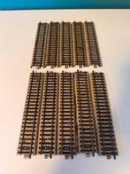 Märklin M-rails 5106 - 10 stuks rechte rails, Hobby en Vrije tijd, Modeltreinen | H0, Wisselstroom, Gebruikt, Rails, Ophalen of Verzenden