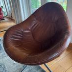Hidde fauteuil = Draaistoel - Lounge - Design - Yak Leer, Ophalen, Gebruikt, 75 tot 100 cm, 75 tot 100 cm