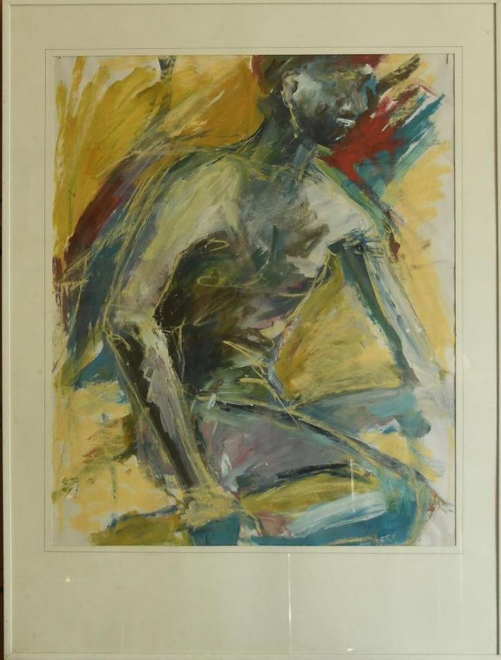 " Moderne Compositie '', Antiek en Kunst, Kunst | Schilderijen | Modern, Ophalen of Verzenden