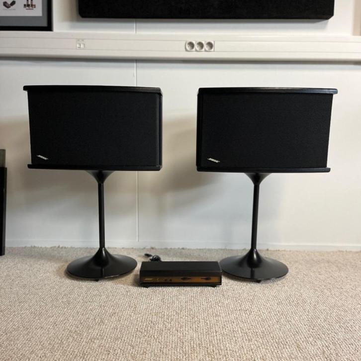 Vintage BOSE 901 series VI speakerset + stands (occ), Audio, Tv en Foto, Luidsprekers, Gebruikt, Front, Rear of Stereo speakers
