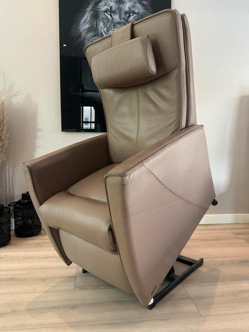 Sta op stoel Prominent, Huis en Inrichting, Fauteuils, Zo goed als nieuw, Leer, 50 tot 75 cm, Minder dan 75 cm, Ophalen