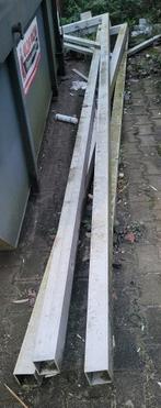 2 stuks 4 mm dik vierkant aluminium kokerprofiel per stuk, Doe-het-zelf en Verbouw, Metalen, Ophalen, Gebruikt, Aluminium