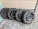 Set Winterbanden 185/65 R15 op stalen velg, Ophalen, Gebruikt, 15 inch, Banden en Velgen