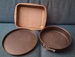 3x bakblik taartvorm pizzabodem, Ophalen, Gebruikt