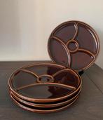 4 vintage hapjes borden. Gourmetten/ tapas., Huis en Inrichting, Keuken | Servies, Ophalen of Verzenden, Zo goed als nieuw, Overige stijlen