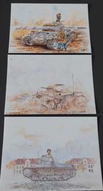 Panzerkampfwagen I + II + III  postkaarten, Verzenden, Landmacht, Duitsland, Foto of Poster