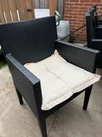 Nette gevlochten tuinstoel, Ophalen, Gebruikt