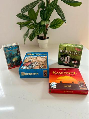 Diverse gezelschappspellen. Carcassonne, catan, machiavelli beschikbaar voor biedingen