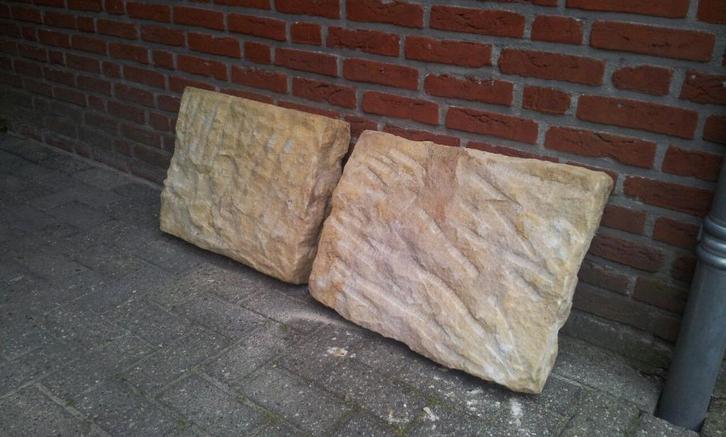 Te koop : zeer mooie Bnetheimer zandsteen., Tuin en Terras, Grind, Keien en Split, Zo goed als nieuw, Overige typen, Zandsteen