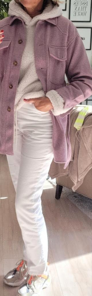 Zara, 100% polyester maat S, kleur lila, Kleding | Dames, Jassen | Winter, Gedragen, Maat 36 (S), Overige kleuren, Ophalen of Verzenden