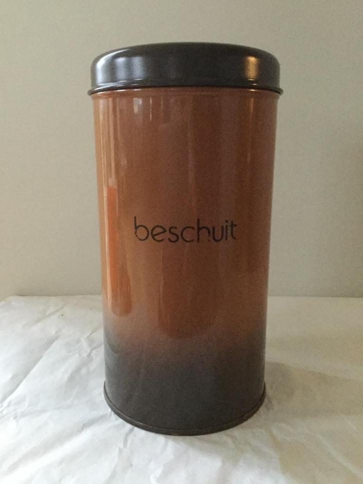 Vintage Brabantia Beschuitbus – Shadow Bruin (jaren ’80), Verzamelen, Retro, Huis en Inrichting, Ophalen of Verzenden