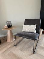 Leen Bakker Fauteuil - Donkerbruin Leer, Huis en Inrichting, Stoelen, Ophalen, Gebruikt, Bruin, Leer