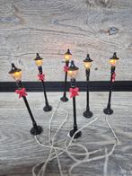 Lemax straatlantaarns set van 6 kerstdorp kersthuisjes, Ophalen of Verzenden, Zo goed als nieuw