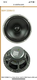Gezocht : B&W ZZ08613 Bass Driver - Matrix 804, Gebruikt, Ophalen of Verzenden, 60 tot 120 watt, Bowers & Wilkins (B&W)