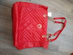 nieuwe rode leren tas met goud, Ophalen of Verzenden, Nieuw, Rood, Schoudertasje